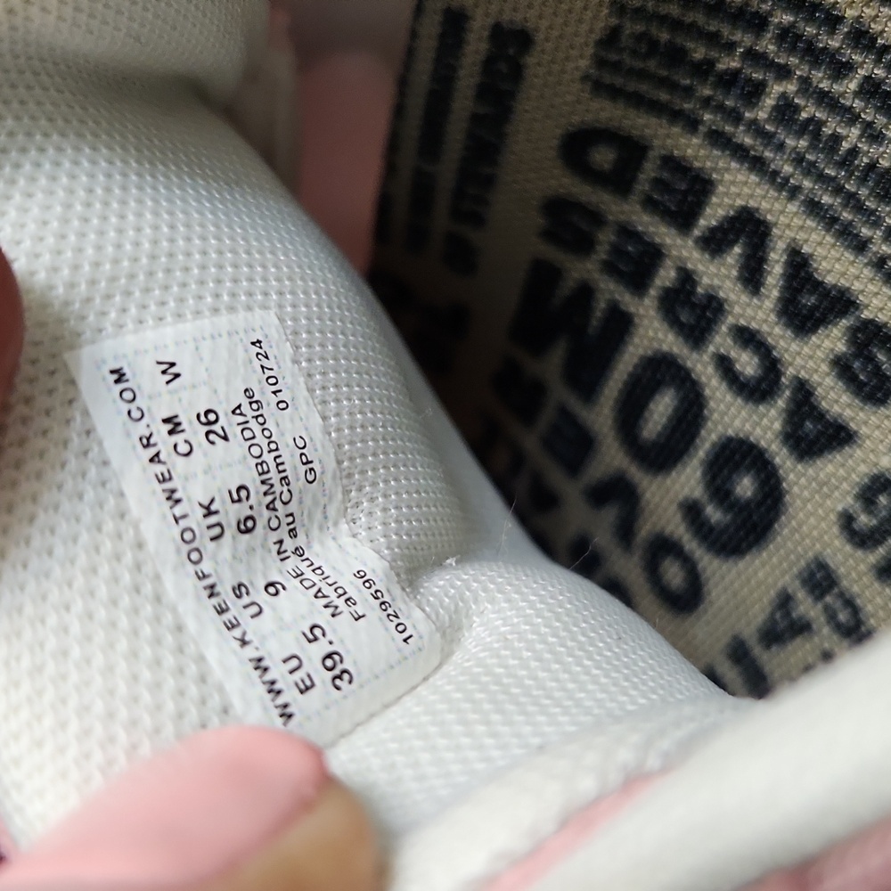 Keen Pink and White Suede Sneakers (W Size 9) - Picture 15 of 16